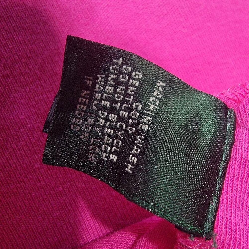 Ralph Lauren Turtleneck Womens L Pink Long Sleeve Emborderd Logo Cotton - Picture 9 of 10